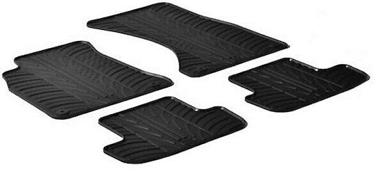 Lampa Set of Front and Rear Mats 4pcs for Audi A5 Hyundai Coupe 2017 Black