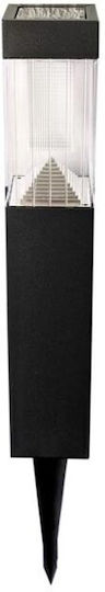 Grundig Σετ 3 Ηλιακά Φωτιστικά Δαπέδου Κολωνάκια με Ψυχρό Λευκό Φως 6.5x6.5x52.5εκ.