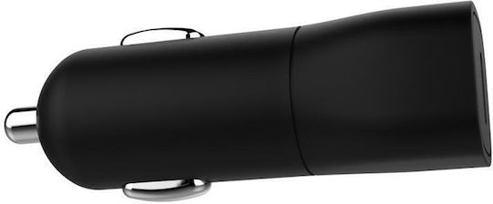 iNOS iNOS Auto-Ladegerät 18W 3A Schnellladen mit einer Buchse 1xType-C Schwarze Farbe