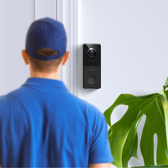Arenti Wireless Doorbell Wi-Fi Compatible with Alexa Black
