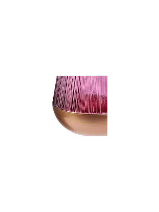 Decorative Glass Vase Red and Gold Diameter 17.5xHeight 23.5cm