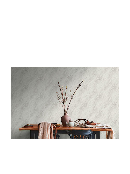 Wallpaper Vinyl Gray L1000xW53cm Washable