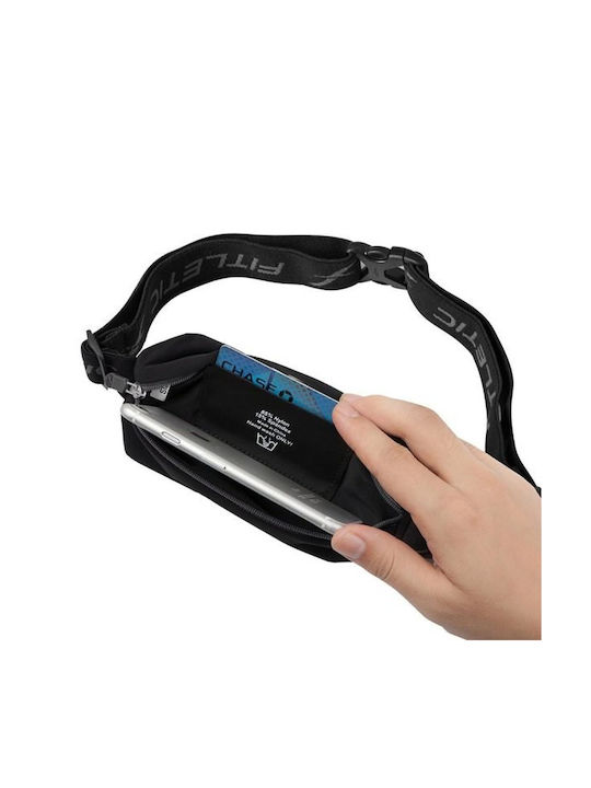 Fitletic Mini Sport Geantă de talie pentru alergare Negru