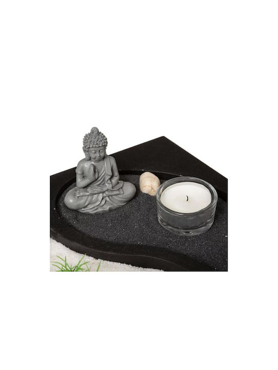 Aria Trade Decorativ de Spațiu Zen Garden Yin Yang din Metal 23.5x23.5x2cm 1buc