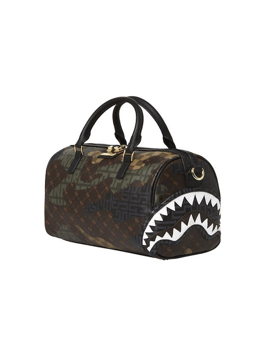 Sprayground Σακ Βουαγιάζ Unisex Camo Branded Mini Duffle HD με μήκος 33cm σε Camo χρώμα