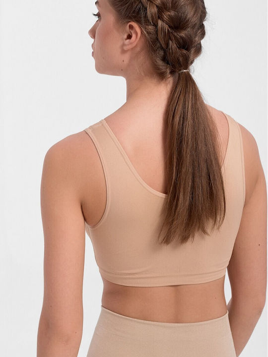 Bra type ''Pretty Bra'' sports bra Beige