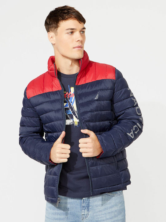 Nautica Herren Jacke Puffer Blau