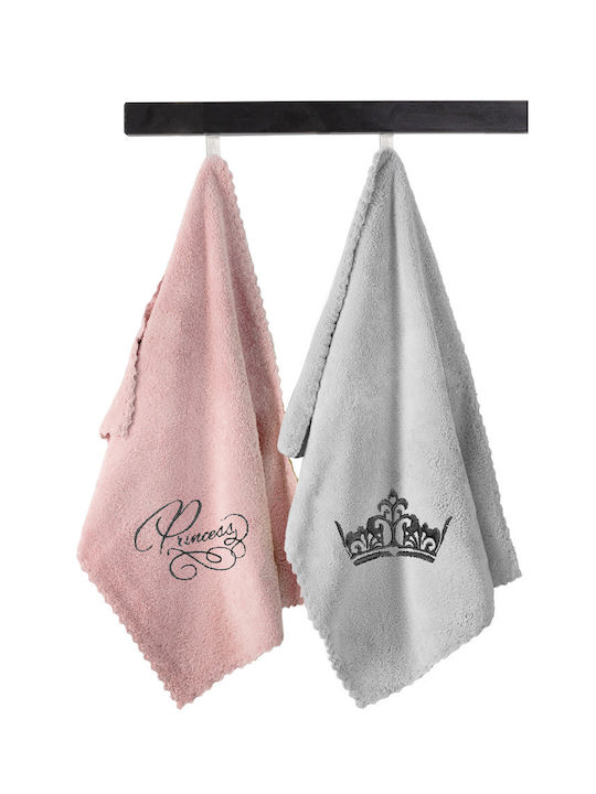 Guy Laroche Set of baby towels 2pcs Baby Girl Pink Blue 35 cmx50cm 1122086222005