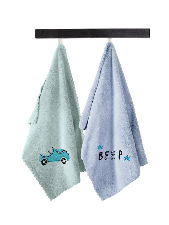 Guy Laroche Set Babyhandtücher 2 Stück Blue Green Baby Boy 35 cmx50cm 1122086222002