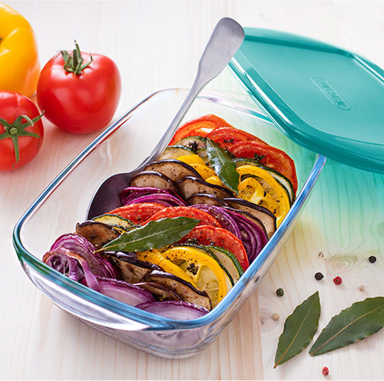 Pyrex Кутия за обяд Стъкло Зелен Подходяща за микровълнова фурна 750мл 1бр