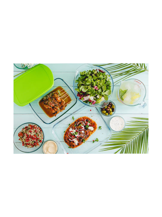 Pyrex Δοχείο Φαγητού Γυάλινο Πράσινο 2.7lt