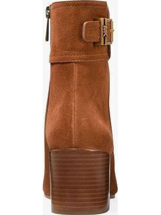 Kenya Suede Γυναικεία Μποτάκια Αστραγάλου Ταμπά