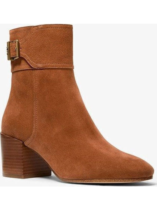Kenya Suede Γυναικεία Μποτάκια Αστραγάλου Ταμπά