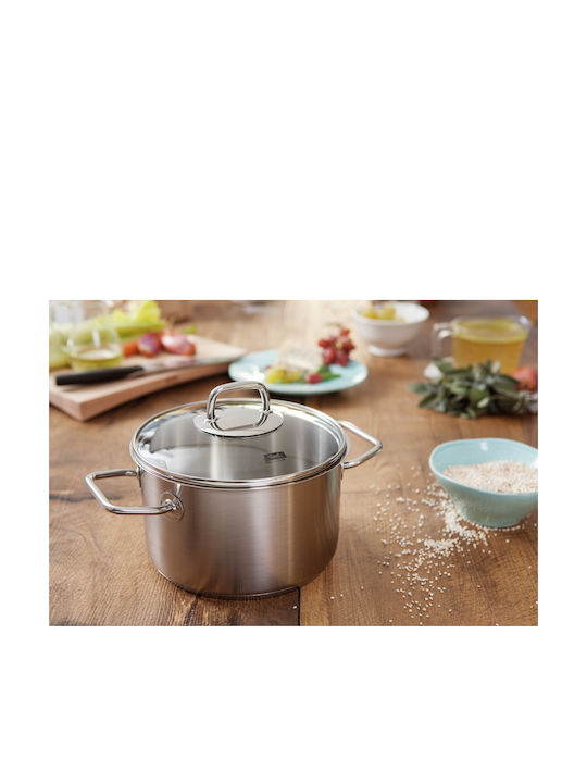 Fissler Viseo Βαθιά Ανοξείδωτη Κατσαρόλα 5.7lt / 24cm