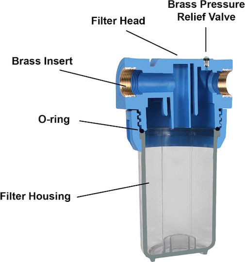 Aqua Filter Wasserfiltrationssystem Zentrale Versorgung Durchmesser ½" FHPR5-12