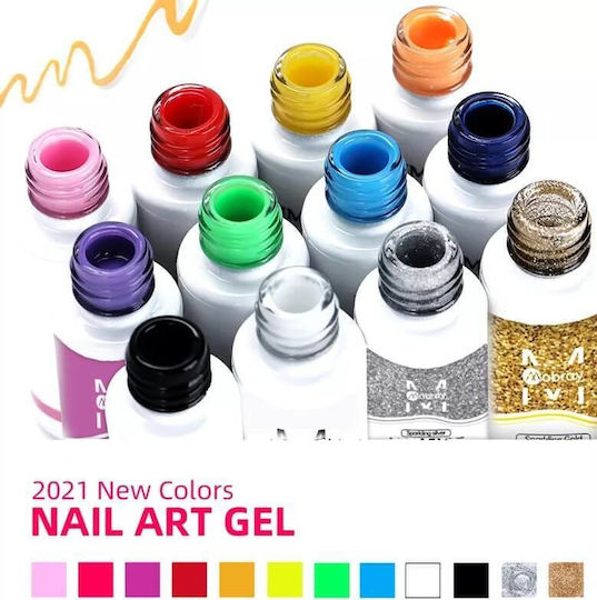 Nail Art Gel Νυχιών Πολύχρωμο