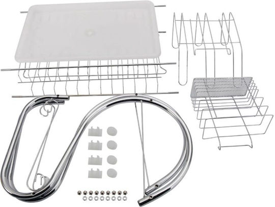 Metallic Silver Sink Strainer 43x24.5x35.5cm