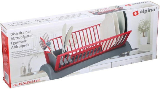 Alpina Appliances Отцедник За Мивка От Пластмаса Сив 46.5x26x14см Alpina Appliances Отцедник За Мивка От Пластмаса Сив 46.5x26x14см