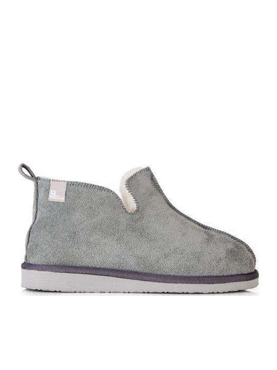 Closed Women's Slippers Gray