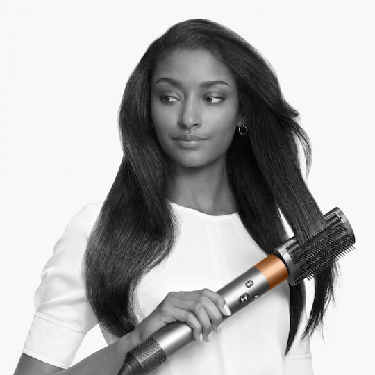 Dyson HS05 Airwrap Complete Long Electric Brush with Air & Rotating Head for Straightening and Curls 1300W Vinca Blue/Rose