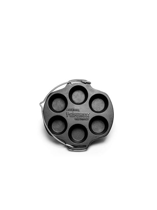 Petromax No Coating Cast Iron Cupcakes & Muffins 6 Cups Baking Pan Petromax 27x27x4.5cm