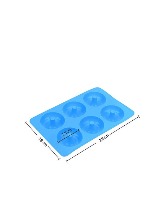 No Coating Silicone 6 Cups Baking Pan 28x18cm