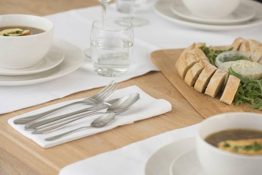 Alpina Appliances Σετ Μαχαιροπίρουνα Ανοξείδωτα Ασημί 16τμχ