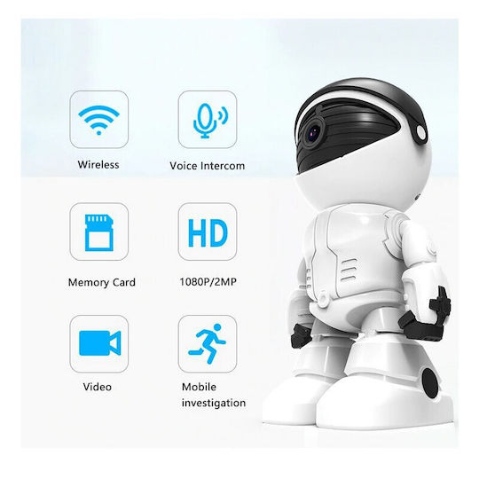 Hidden Camera WiFi Robots 1080p with Memory Card Slot