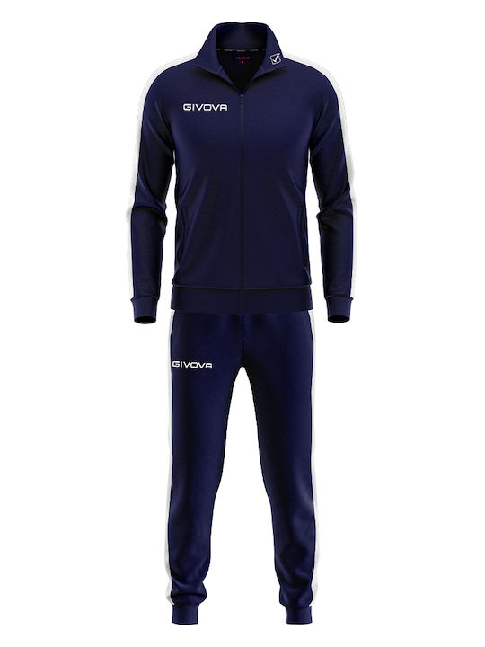 Tuta Felpa Revolution Sr Football Tracksuit with Elastic Navy Blue