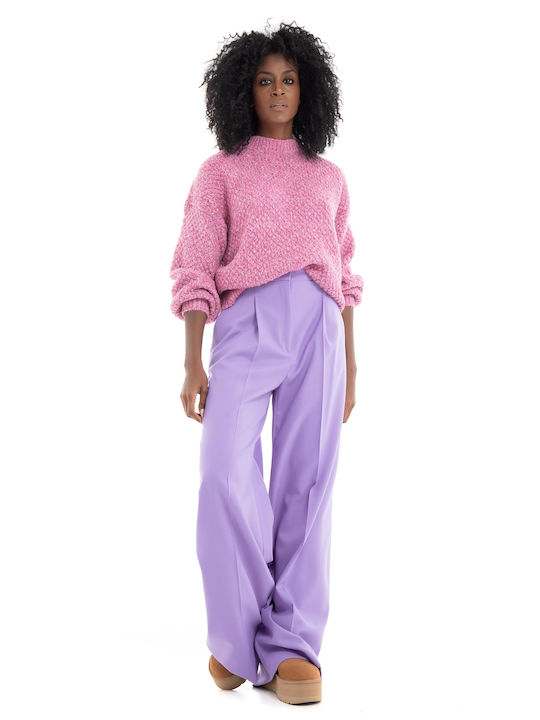 15272630 Women's Long Sleeve Sport Knitting Sweater Pink 15272630