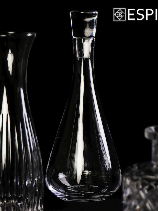 Espiel Glass Whiskey Decanter 26cm with Stopper 1300ml