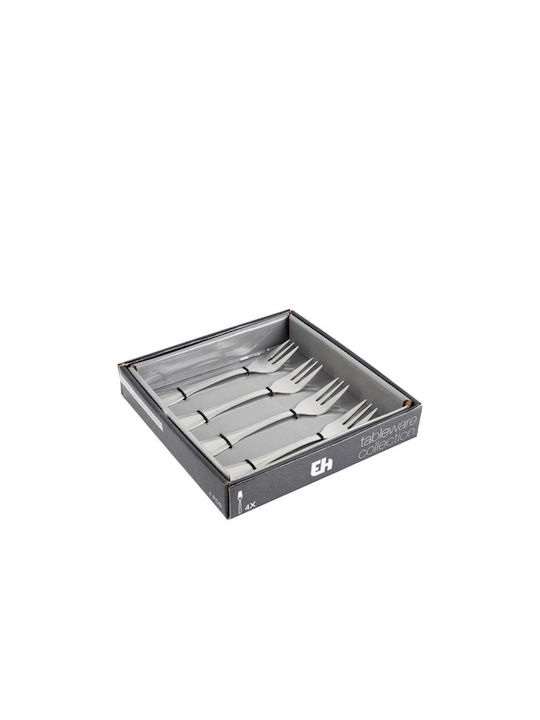 Inox Fruit/Dessert Fork Set Silver 4pcs
