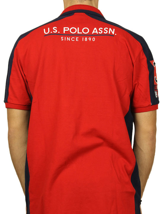 U.S. Polo Assn. Ανδρικό T-shirt Polo Κόκκινο