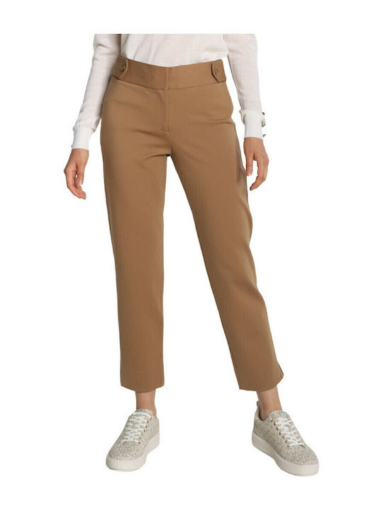 Michael Kors Women's Fabric Capri Trousers Tabac Brownc Brown