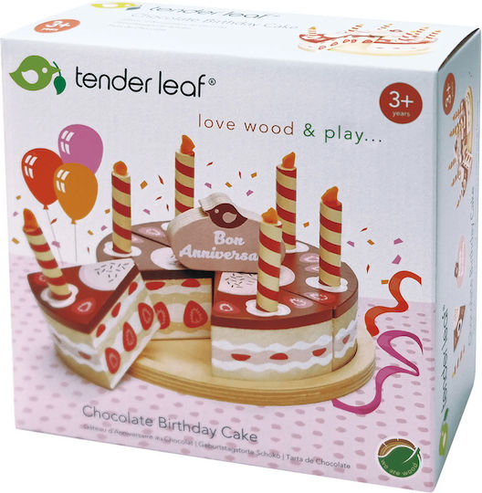 Tender Leaf Toys Σοκολατένια Τούρτα από Ξύλο για 2+ Ετών