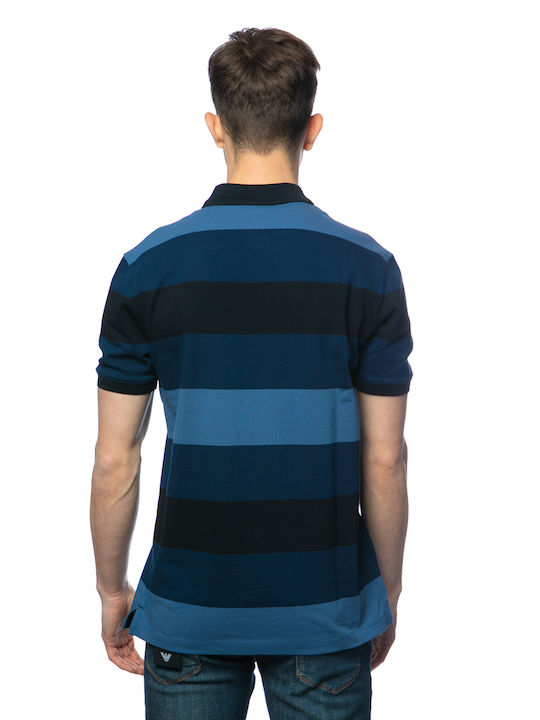 Emporio Armani Herren Kurzarmshirt Polo Marineblau