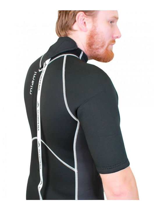 Scorpena Scorpena Miami Wetsuit with Zip Grey Black 3mm