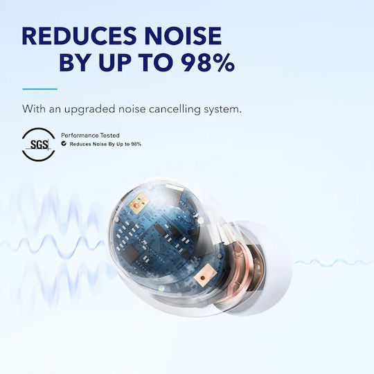 Soundcore by Anker Space A40 In-ear Bluetooth Handsfree Earphones with Charging Case White