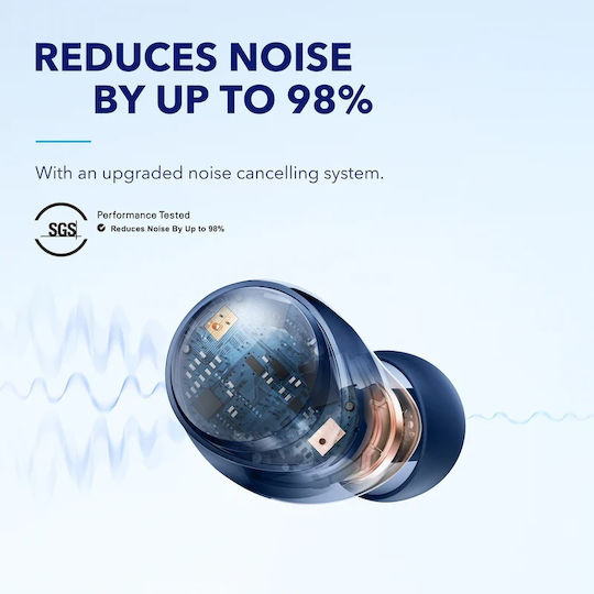 Soundcore by Anker Space A40 In-ear Bluetooth Handsfree Earphones with Charging Case Blue