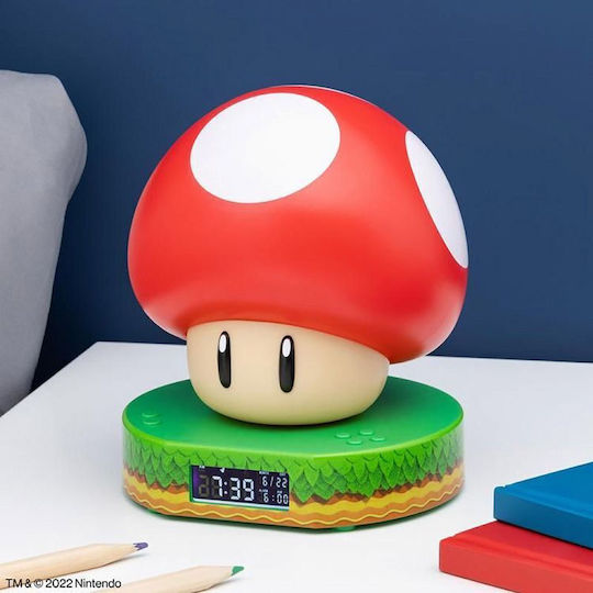 Paladone Επιτραπέζιο Ψηφιακό Ρολόι με Ξυπνητήρι Nintendo Super Mushroom PP10064NN Paladone Επιτραπέζιο Ψηφιακό Ρολόι με Ξυπνητήρι Nintendo Super Mushroom PP10064NN