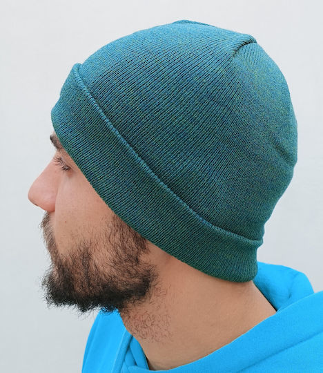 Beanie Ανδρικός Σκούφος Πλεκτός σε Πράσινο χρώμα