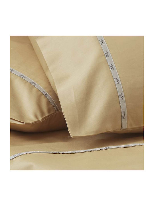 SB Home Чаршаф Полудвойно 190x280см. Sateen Бадеми