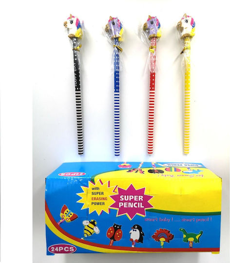 Justnote Unicorn Creion cu Radieră (Culori diverse)
