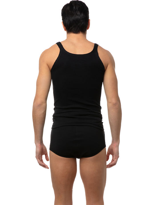 Men's Undershirt Sleeveless in Black Color