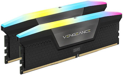 Corsair Vengeance RGB 32GB DDR5 RAM mit 2 Modulen (2x16GB) und Geschwindigkeit 7000 für Schreibtisch