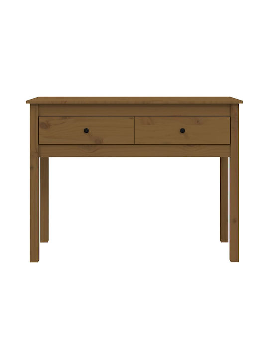 Consolă din Lemn Masiv Brown Honey L100xL35xH75buc