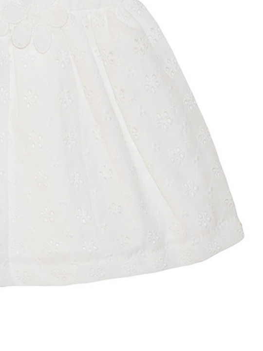 Rochie pentru Copii Fără mâneci Dantelă Alb