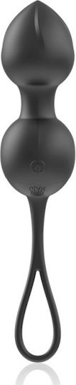 Brilly Glam Ασύρματες Κολπικές Μπάλες με Δόνηση Vibrating Kegel Training Remote Control Beads Black