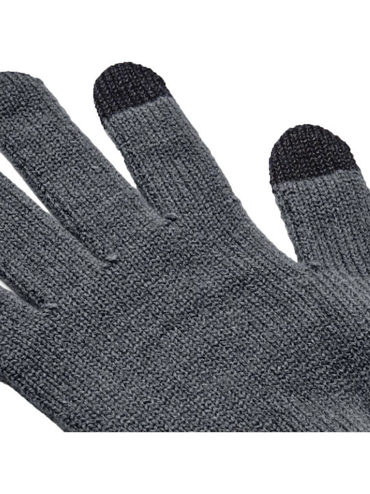 Men's Knitted Touch Gloves Gray Halftime