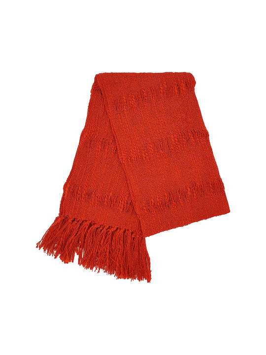 Scarf Pashmina Women's scarf with fringes Orange code 3582